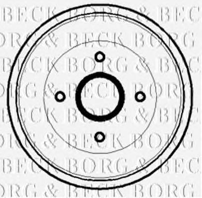 BBR7125 Borg&beck freno de tambor trasero