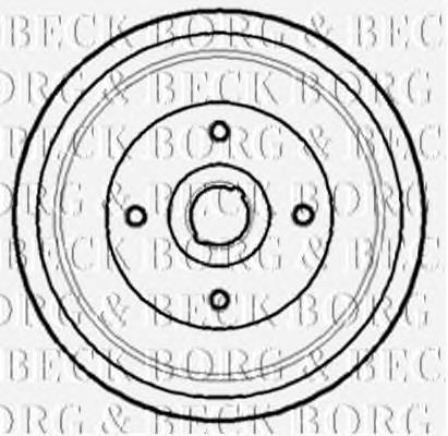 BBR7143 Borg&beck freno de tambor trasero