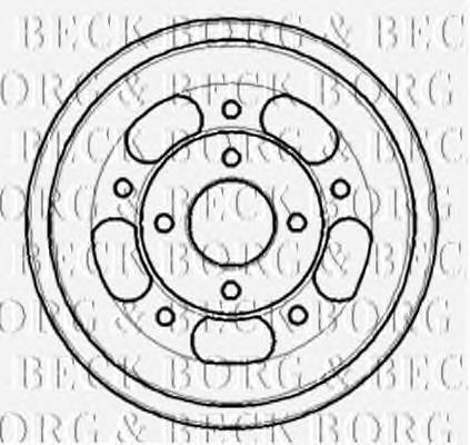 BBR7177 Borg&beck freno de tambor trasero