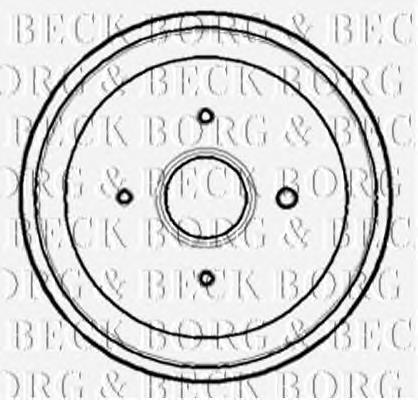 BBR7169 Borg&beck freno de tambor trasero