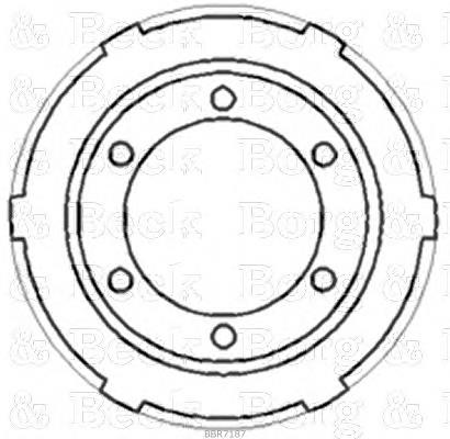 BBR7187 Borg&beck freno de tambor trasero