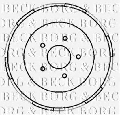 BBR7186 Borg&beck freno de tambor trasero