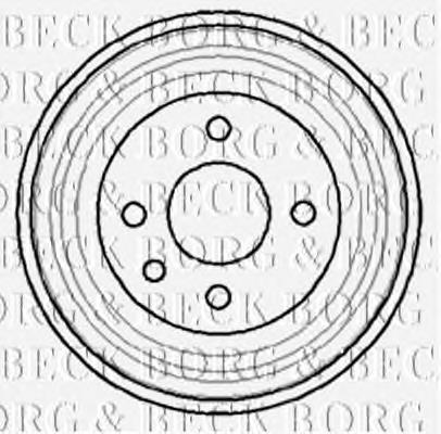 BBR7040 Borg&beck freno de tambor trasero