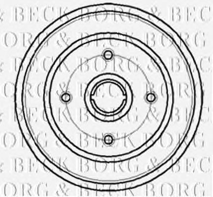 BBR7044 Borg&beck freno de tambor trasero