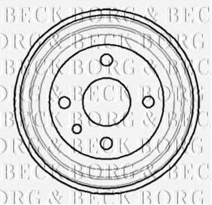 BBR7042 Borg&beck freno de tambor trasero