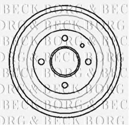 BBR7015 Borg&beck freno de tambor trasero