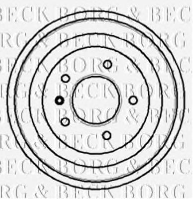 BBR7018 Borg&beck freno de tambor trasero