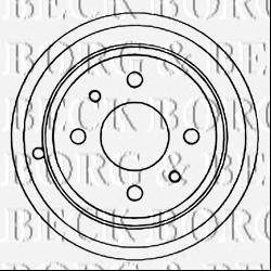 BBR7086 Borg&beck freno de tambor trasero