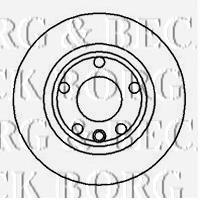 BBD4962 Borg&beck freno de disco delantero