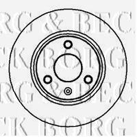 BBD4974 Borg&beck freno de disco delantero