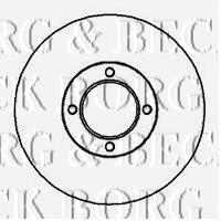 BBD4939 Borg&beck freno de disco delantero