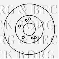 BBD5015 Borg&beck freno de disco delantero