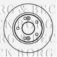 BBD5020 Borg&beck freno de disco delantero