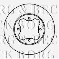 BBD4986 Borg&beck freno de disco delantero