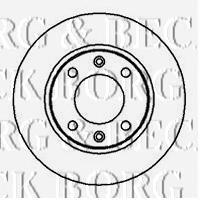 BBD4979 Borg&beck disco de freno trasero