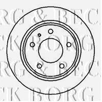 BBD4996 Borg&beck disco de freno trasero