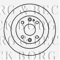 BBD4994 Borg&beck disco de freno trasero