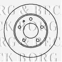 BBD4997 Borg&beck freno de disco delantero