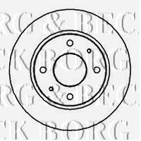 BBD4991 Borg&beck freno de disco delantero