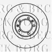 BBD4878 Borg&beck freno de disco delantero