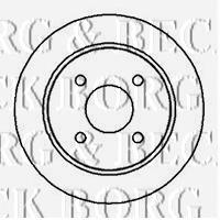 BBD4869 Borg&beck disco de freno trasero