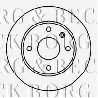 BBD4885 Borg&beck freno de disco delantero