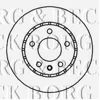 BBD4888 Borg&beck freno de disco delantero