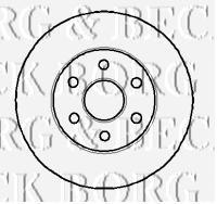 BBD4854 Borg&beck freno de disco delantero