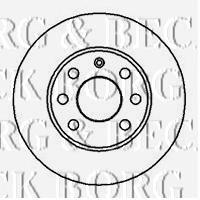 BBD4857 Borg&beck freno de disco delantero