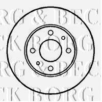 BBD4915 Borg&beck freno de disco delantero