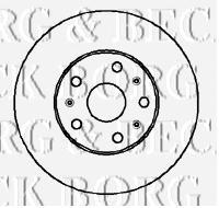 BBD4930 Borg&beck freno de disco delantero