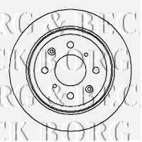 BBD4933 Borg&beck disco de freno trasero