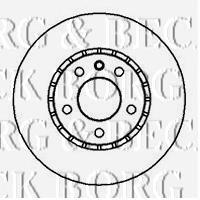 BBD4908 Borg&beck freno de disco delantero