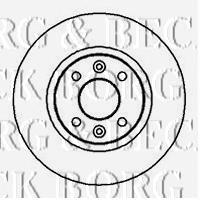BBD4912 Borg&beck freno de disco delantero