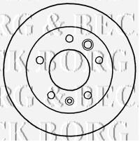 BBD5134 Borg&beck freno de disco delantero