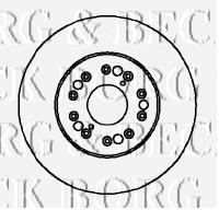 BBD5707S Borg&beck freno de disco delantero