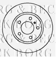 BBD5709S Borg&beck freno de disco delantero