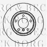 BBD5155 Borg&beck freno de disco delantero