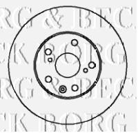 BBD5128 Borg&beck disco de freno trasero