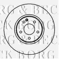 BBD5122 Borg&beck freno de disco delantero