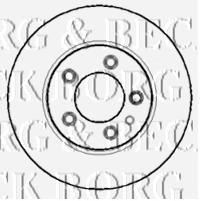 BBD5756S Borg&beck freno de disco delantero