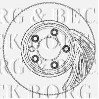 BBD5758S Borg&beck freno de disco delantero