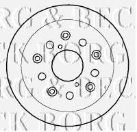 BBD5775S Borg&beck disco de freno trasero