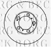 BBD5763S Borg&beck freno de disco delantero