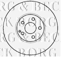 BBD5765S Borg&beck freno de disco delantero