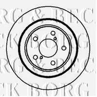 BBD5047 Borg&beck disco de freno trasero