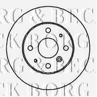 BBD5042 Borg&beck disco de freno trasero