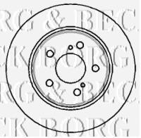 BBD5055 Borg&beck disco de freno trasero