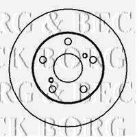 BBD5033 Borg&beck freno de disco delantero