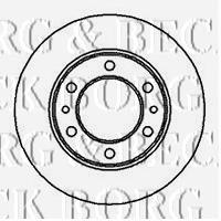 BBD5036 Borg&beck freno de disco delantero